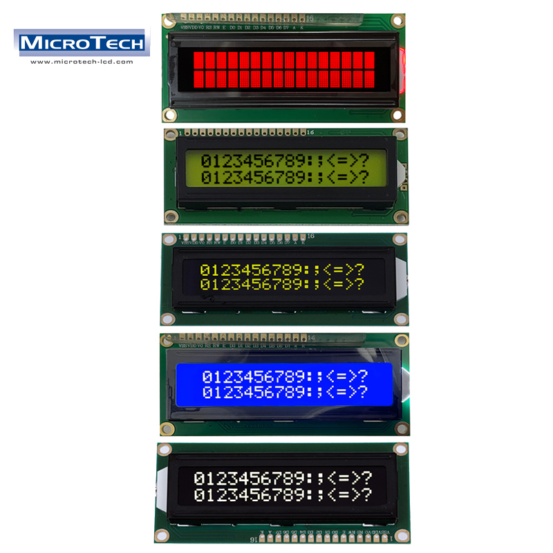 1602A dot matrix COB Screen 16X2 character digital FSTN/FTN monochrome MPU LCD display module for Photovoltaic inverter